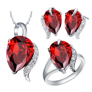 Red-Wedding-Jewelry-Sets-925-Sterling-Silver-font-b-Purple-b-font-font-b-Necklace-b