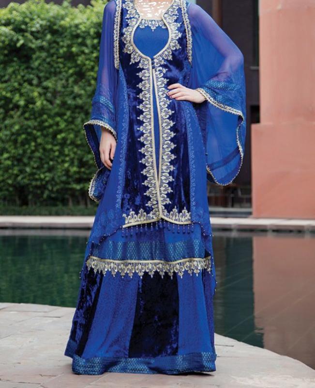 Blue-Abaya