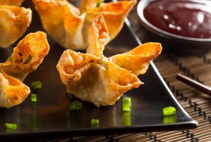 Homemade Asian Crab Rangoons with Sweet and Sour Sauce